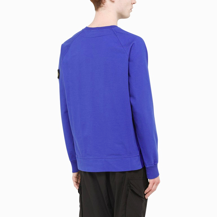 Stone Island 40th Anniversary SS22 Logo Crewneck Sweatshirt Blue  Casual Wear 7615655q1-v0022 圖 6