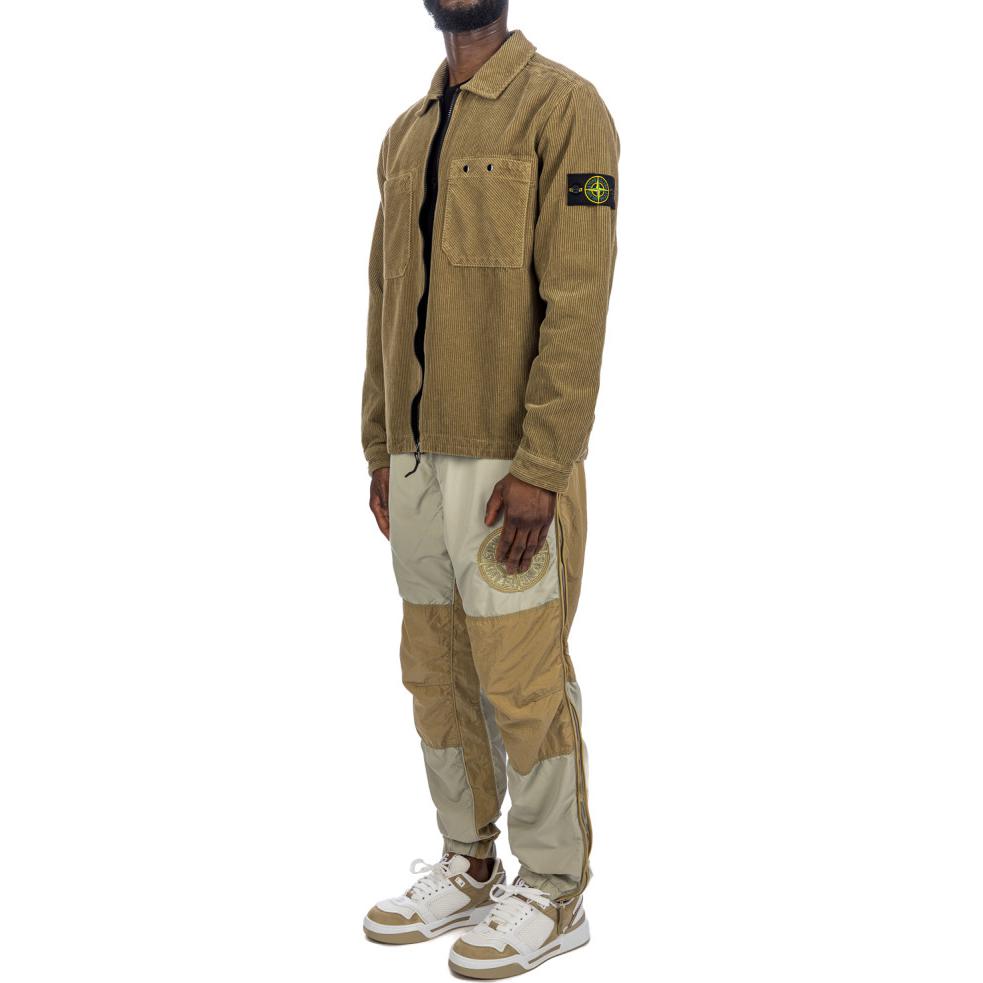 Purchase Stone Island 米色彈性拼接寬鬆休閒長褲 8115308M4-V0097