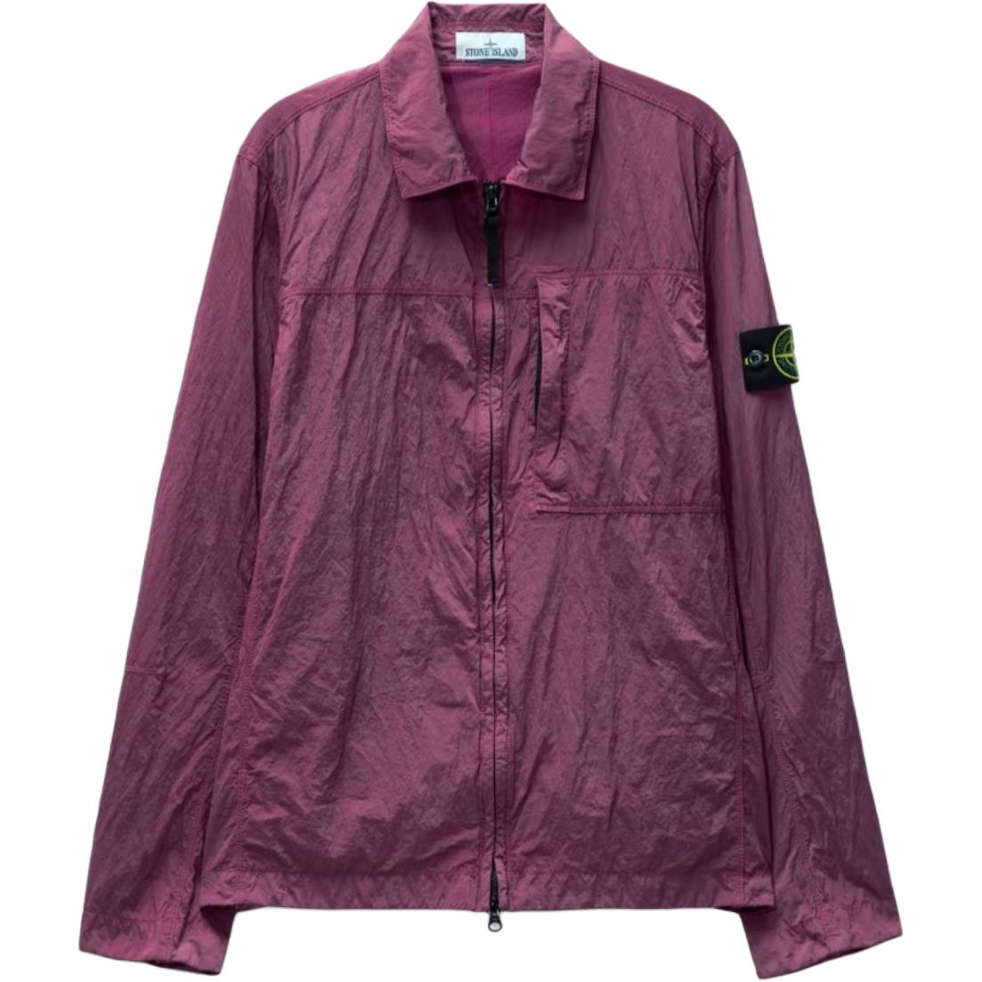 Stone Island  Beige Side Logo Badge High-Neck Long-Sleeve Jacket 811511819-V0086