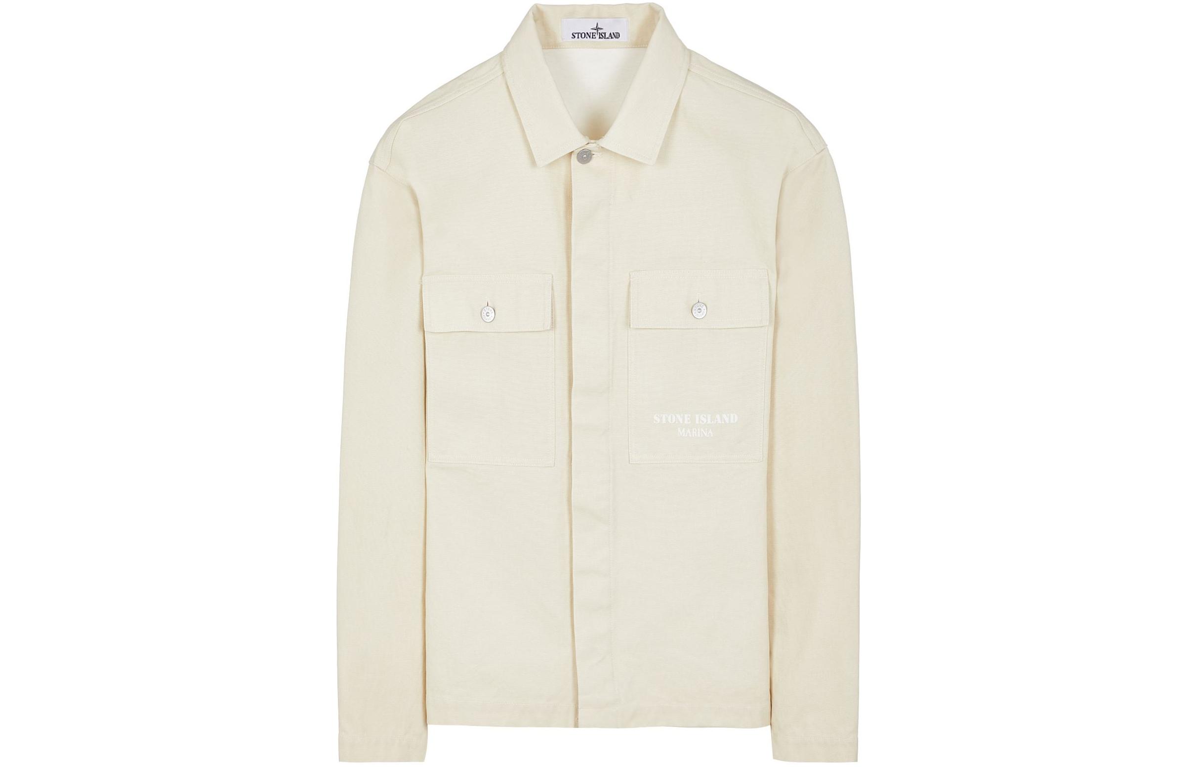 Stone Island  Beige Single-Breasted Long Sleeve Jacket 7915109X4-V0097 圖 2