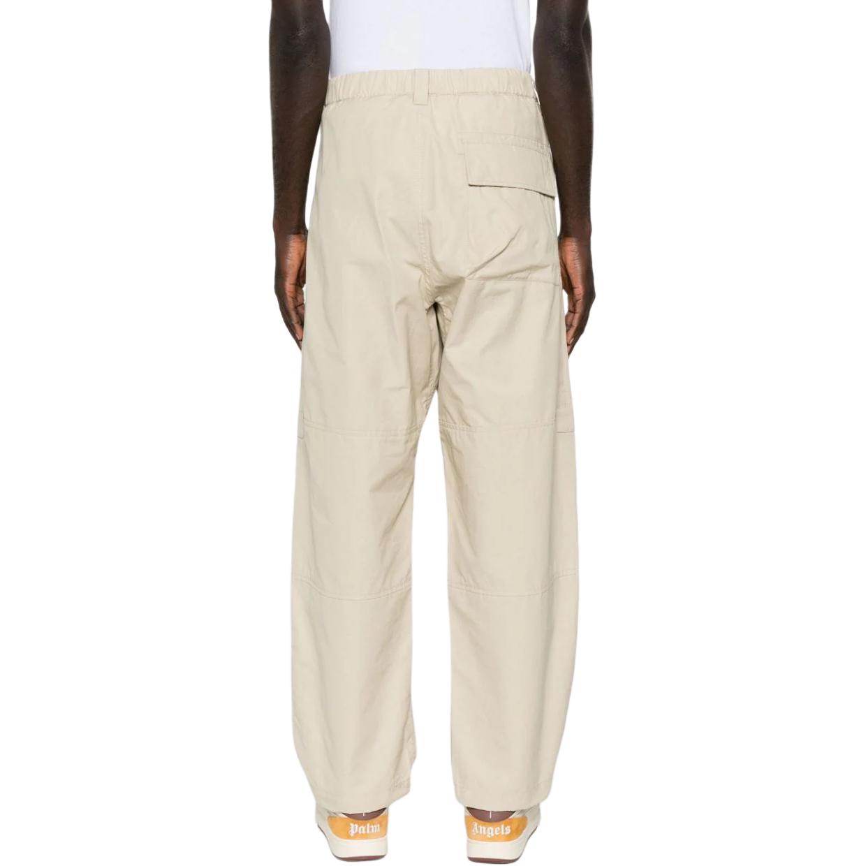 STONE ISLAND  Beige Straight-Fit Casual Pants with Zipper and Multi-Pockets 8015309F1-V0090 圖 4