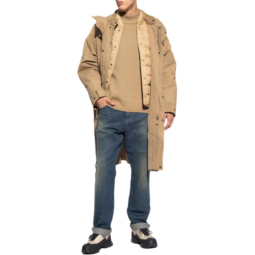 Stone Island  Beige Zip-Up Jacket with Detachable Hood - Slim Fit. 7915709F1-V0098 圖 3
