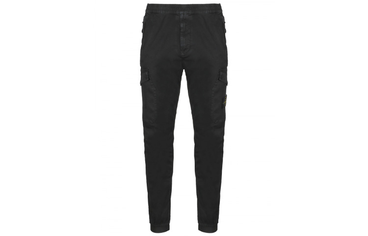 Stone Island  Black Cargo Jogger Pants - Comfortable Casual Wear 7315314L1-V0129 圖 2