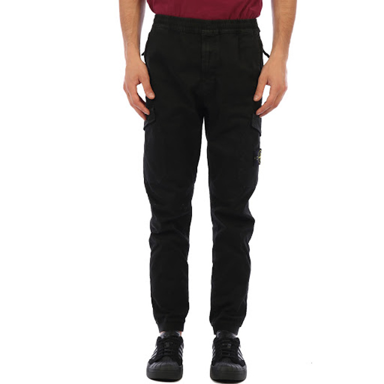 Stone Island  Black Cargo Jogger Pants - Comfortable Casual Wear 7315314L1-V0129 圖 5