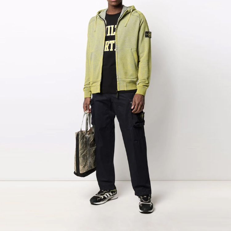 Stone Island  Black Cargo Pants with Zipper and Buttoned Pockets 7415319WA-V0029 圖 3