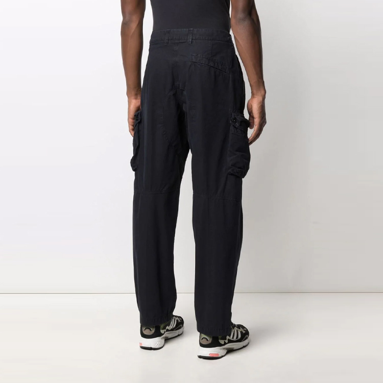 Stone Island  Black Cargo Pants with Zipper and Buttoned Pockets 7415319WA-V0029 圖 5