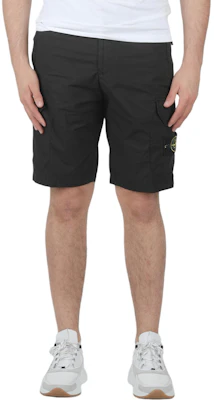 STONE ISLAND 黑色休閒工裝短褲 7215L0403-V0029 Details for STONE ISLAND 黑色休閒工裝短褲 7215L0403-V0029