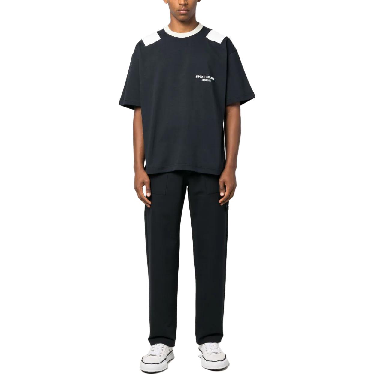 Stone Island  Black Casual Loose Fit Straight Elastic Pants 7915306F2-V0029 圖 3