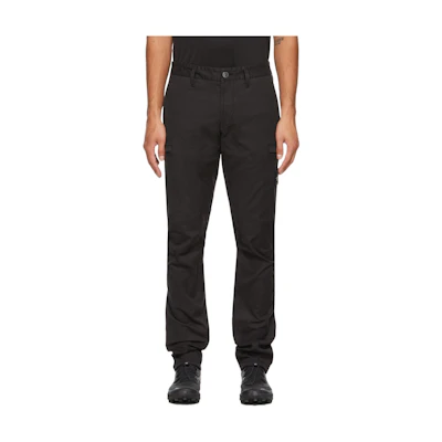 STONE ISLAND Black Casual Straight-Fit Cargo Pants with Micro Logo Patch 751532110-V0029