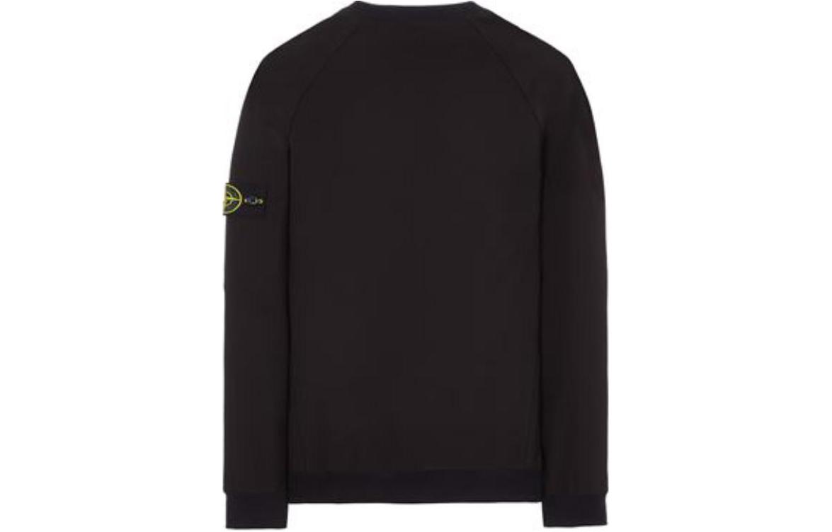 STONE ISLAND  Black Crewneck Logo Sweatshirt 781560653-V0029 圖 3