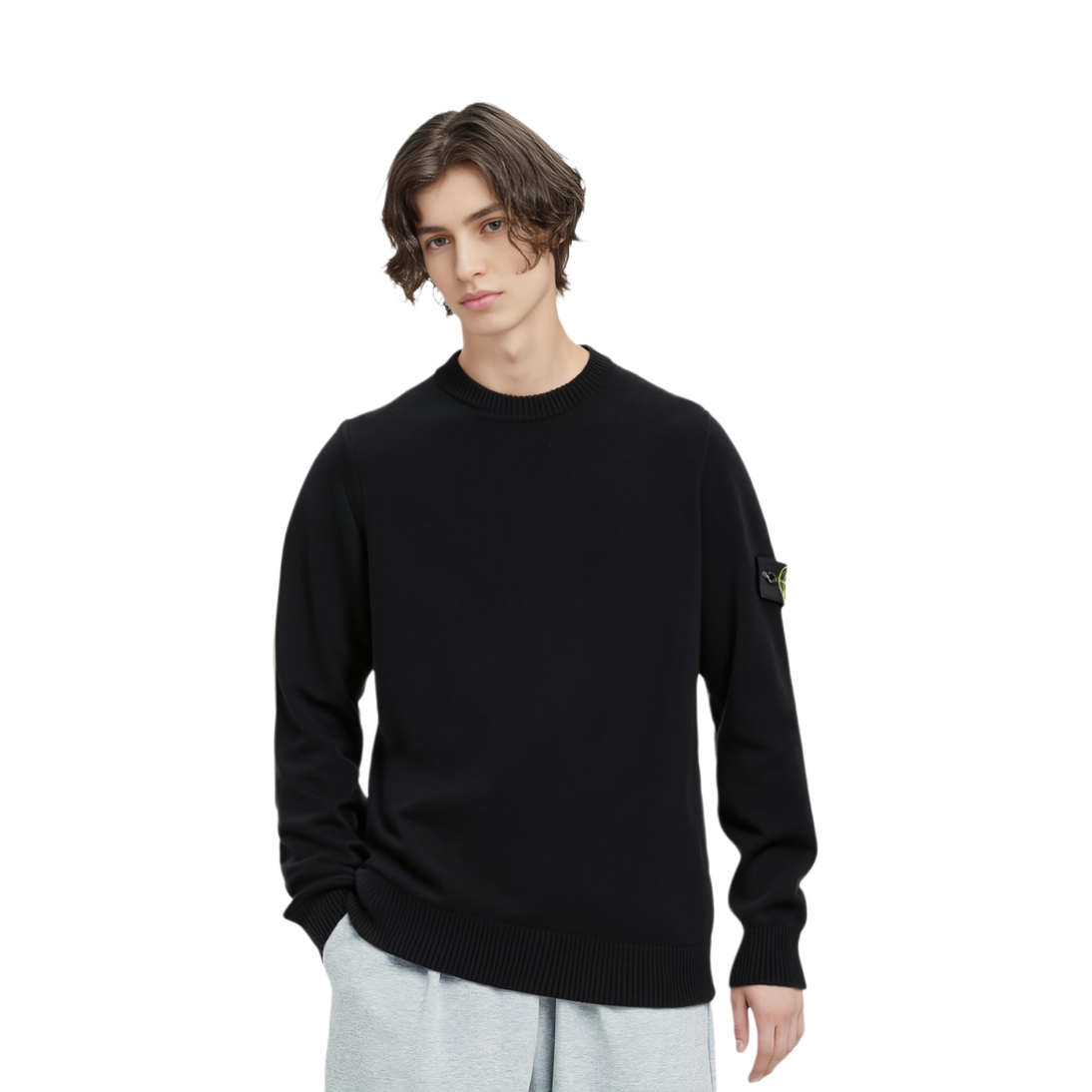 Stone Island  Black Crewneck Long Sleeve Sweatshirt 8115508A3-A0029 圖 4
