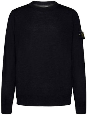Stone Island 黑色圓領徽章標誌純色長袖毛衣 7915510C4-A0029 Order Stone Island 黑色圓領徽章標誌純色長袖毛衣 7915510C4-A0029