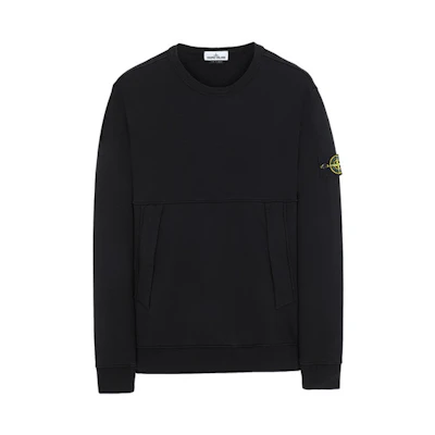 Stone Island Black Crewneck Pullover Sweatshirt 721561151-V0029