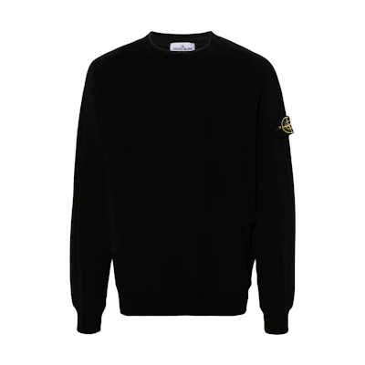 Stone Island Black Crewneck Pullover Sweatshirt 801564752-V0029