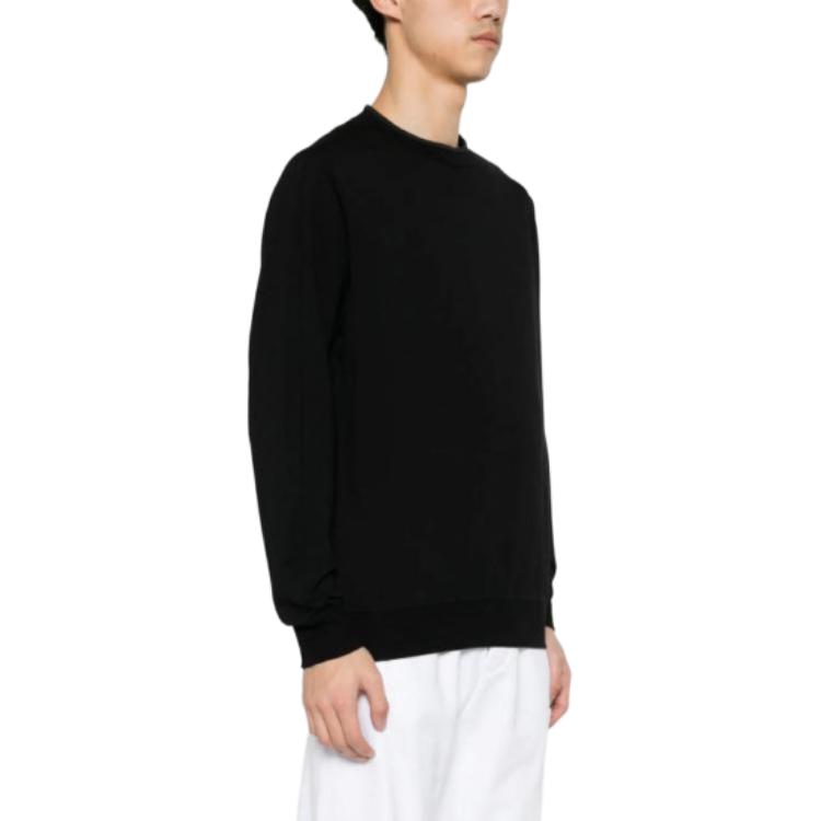 Purchase Stone Island Crewneck Pullover Sweatshirt Hitam Lelaki 801564752-V0029