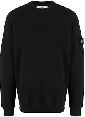 ストーンアイランド ブラッククルーネックスウェットシャツ ロゴ刺繍入り 791561352-v0029 Order ストーンアイランド ブラッククルーネックスウェットシャツ ロゴ刺繍入り 791561352-v0029