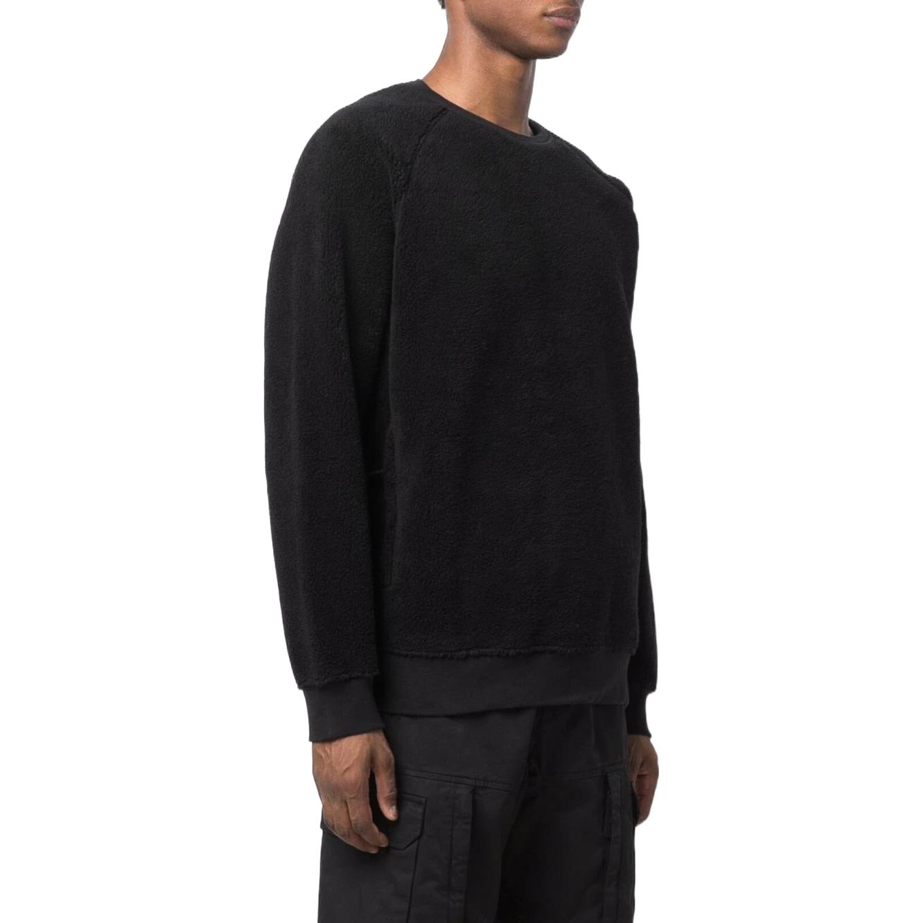 STONE ISLAND  Black Crewneck Sweatshirt with Logo Patch. 751560234-V0029 圖 5