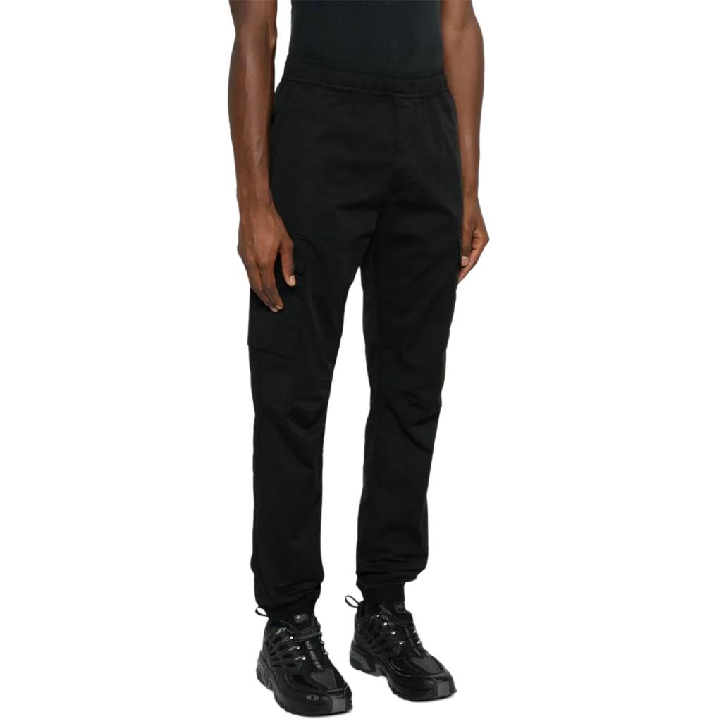 Details for ストーンアイランド ブラック エラスティックウエスト カジュアルジョガーパンツ 811531314-A0029