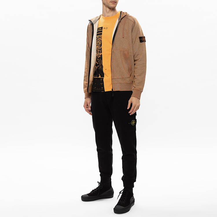 Lookbook ストーンアイランド ブラック ジョガーパンツ カジュアル スポーツウェア MO731563220-V0029