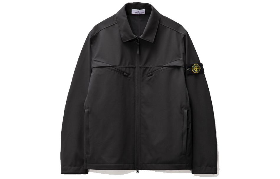 Stone Island  Black Light Soft Shell-R Windproof Waterproof Jacket 781541027-V0029