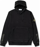 STONE ISLAND Black Logo Hoodie Long Sleeve Pullover Sweatshirt. 791567461-V0029 STONE ISLAND Black Logo Hoodie Long Sleeve Pullover Sweatshirt. 791567461-V0029