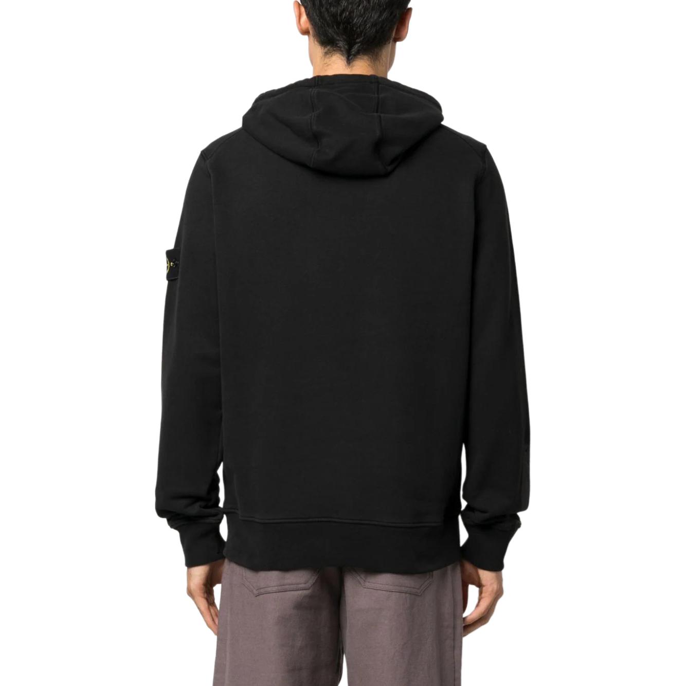 Purchase STONE ISLAND Hoodie Logo Hitam Lengan Panjang Sweatshirt Pullover. 791567461-V0029