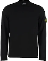 STONE ISLAND Black Logo Patch Crewneck Sweater Long Sleeve 1015532B9-A0029 STONE ISLAND Black Logo Patch Crewneck Sweater Long Sleeve 1015532B9-A0029