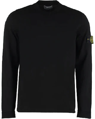 STONE ISLAND Sweater Hitam Logo Patch Lengan Panjang Crewneck 1015532B9-A0029 Order STONE ISLAND Sweater Hitam Logo Patch Lengan Panjang Crewneck 1015532B9-A0029
