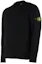 Shop STONE ISLAND Sweater Hitam Logo Patch Lengan Panjang Crewneck 1015532B9-A0029