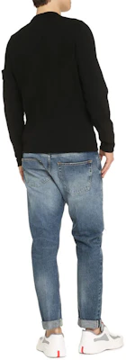 STONE ISLAND Sweater Hitam Logo Patch Lengan Panjang Crewneck 1015532B9-A0029 Details for STONE ISLAND Sweater Hitam Logo Patch Lengan Panjang Crewneck 1015532B9-A0029