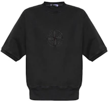 Stone Island Black Logo Print Crewneck Pullover Sweatshirt 791566155-V0129 Stone Island Black Logo Print Crewneck Pullover Sweatshirt 791566155-V0129