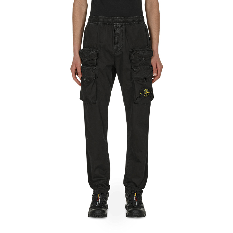 Stone Island  Black Multi-Pocket Casual Cargo Pants. 7615314WA-V0129 圖 5