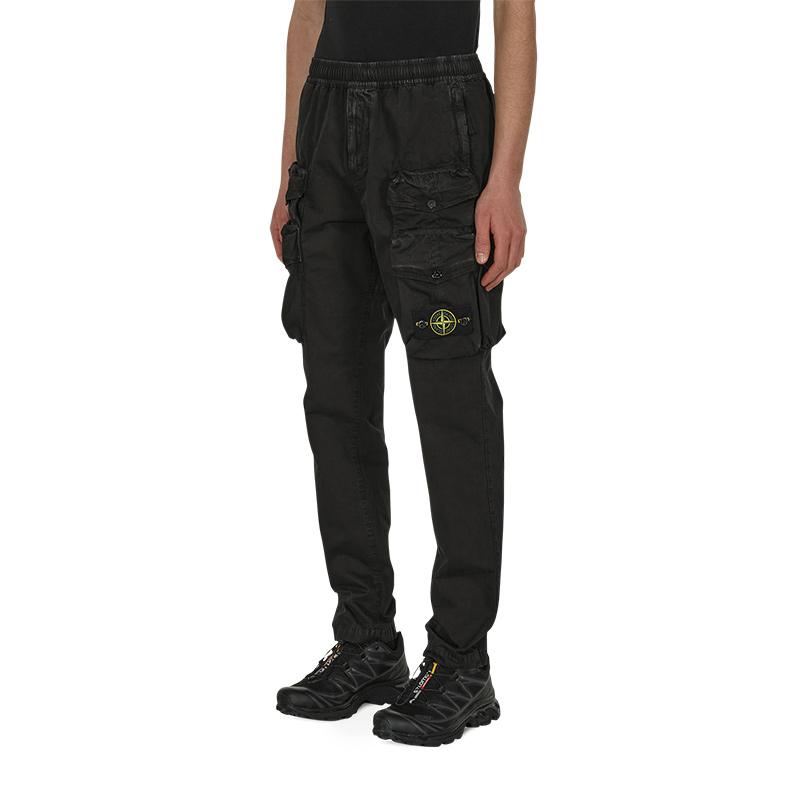 Stone Island  Black Multi-Pocket Casual Cargo Pants. 7615314WA-V0129 圖 7