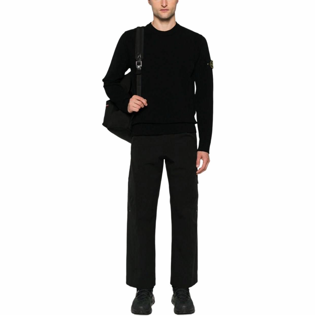 Stone Island  Black Patch Logo Crewneck Pullover Sweater 8115526A1-V0029 圖 4