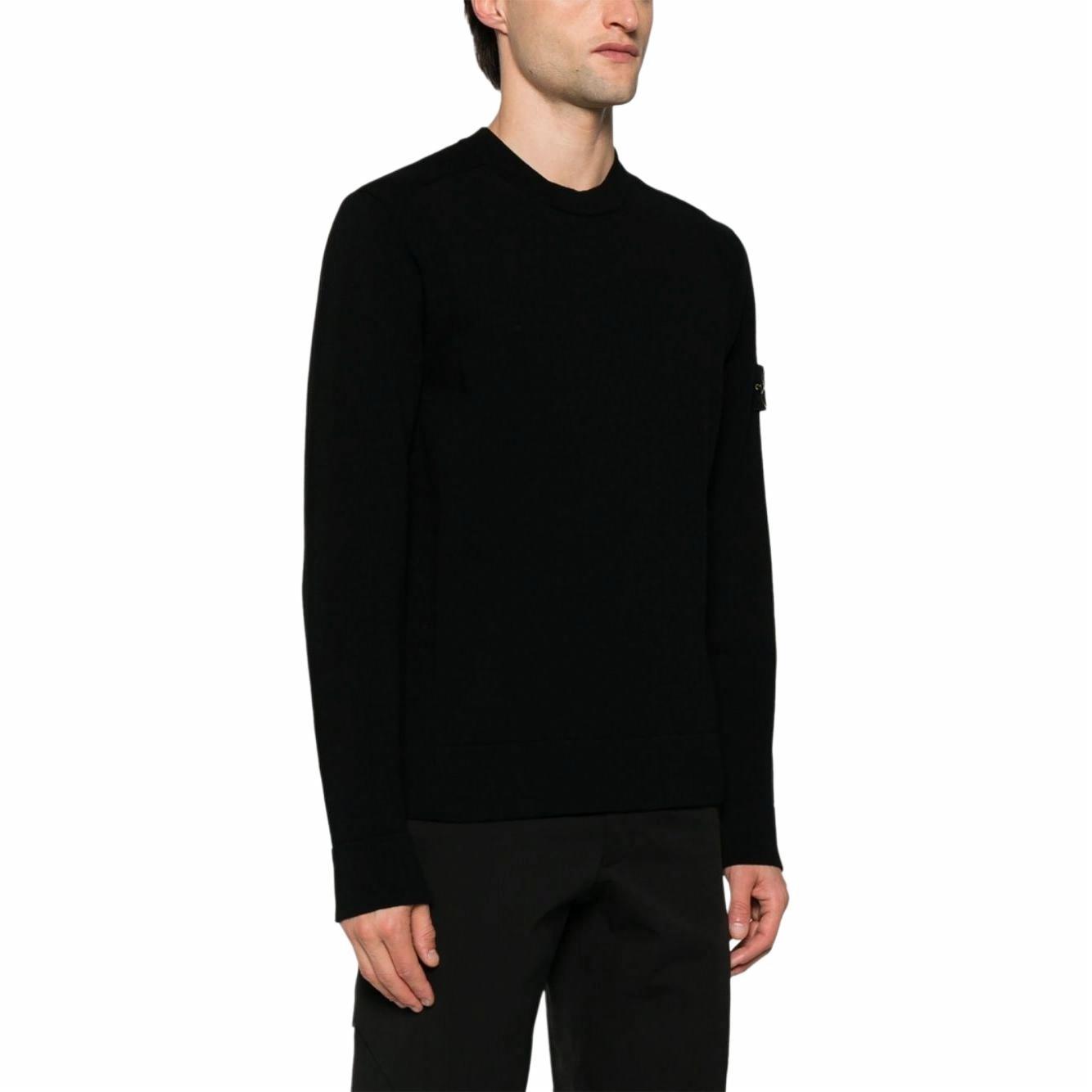 Stone Island  Black Patch Logo Crewneck Pullover Sweater 8115526A1-V0029 圖 5