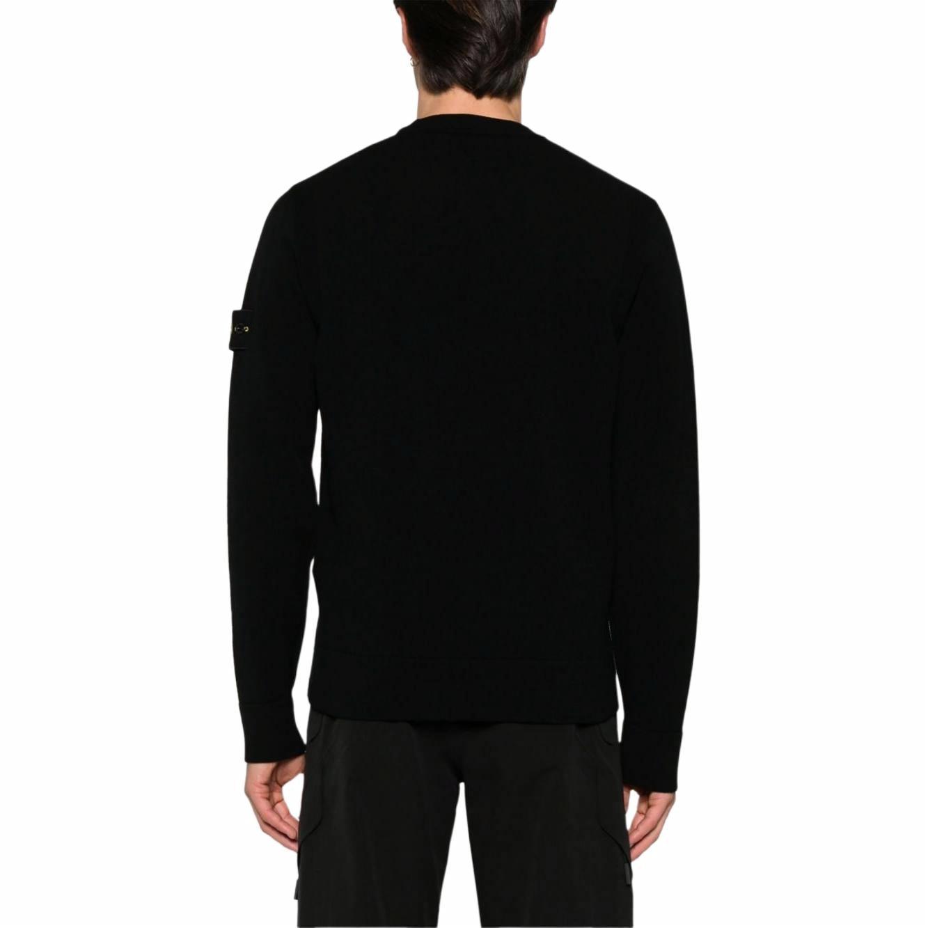 Stone Island  Black Patch Logo Crewneck Pullover Sweater 8115526A1-V0029 圖 6