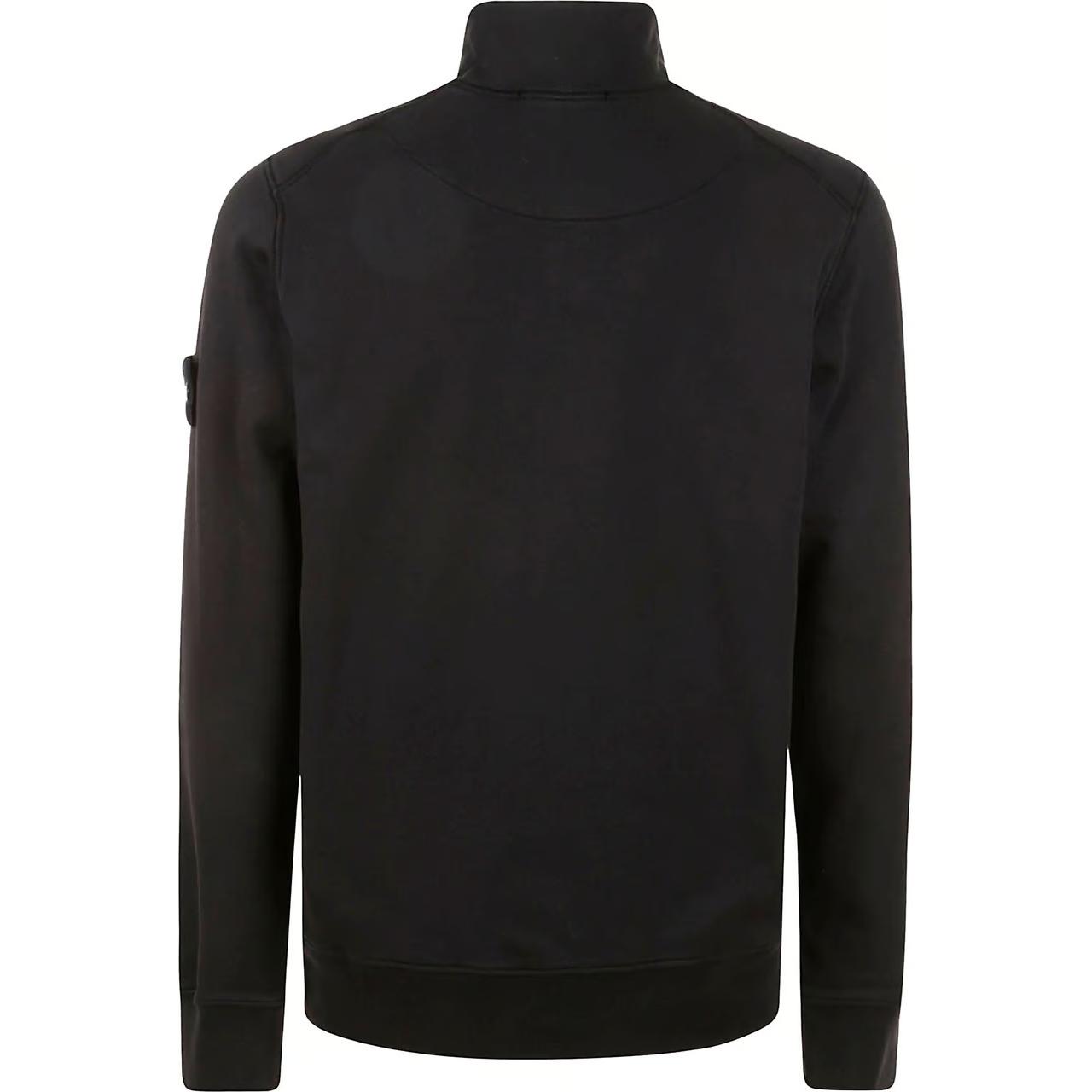 STONE ISLAND  Black Pullover Sweatshirt with Logo Patch. 801561951-A0029 圖 3