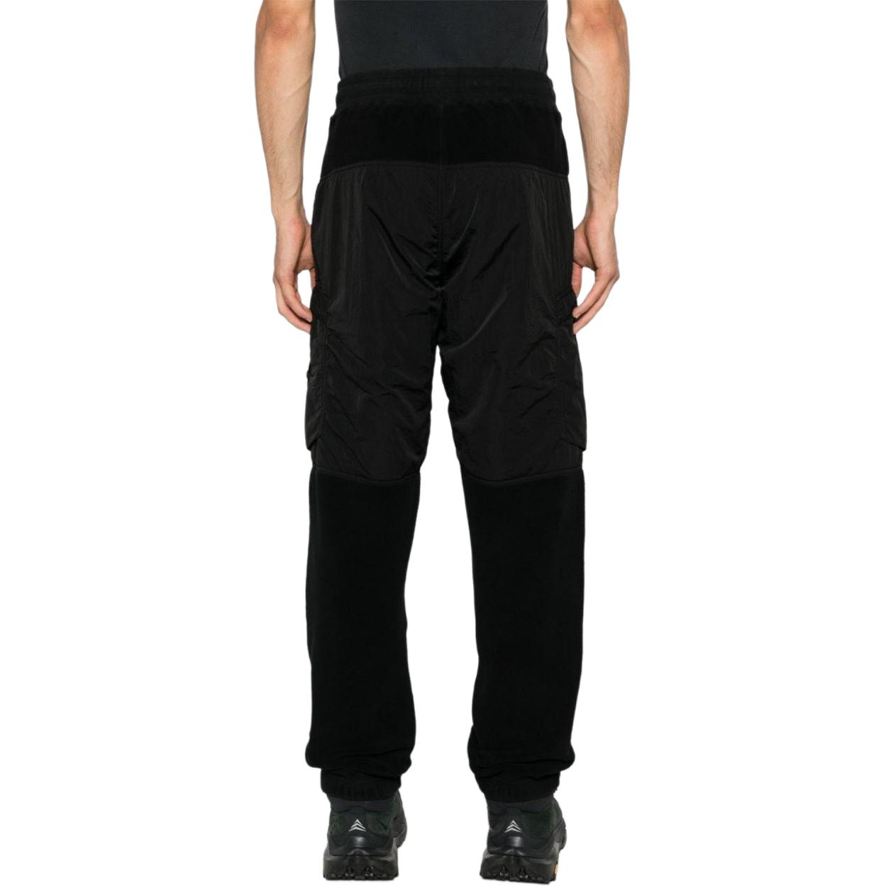 STONE ISLAND  Black Relaxed Tapered Casual Pants with Zipper 811562753-V0029 圖 4