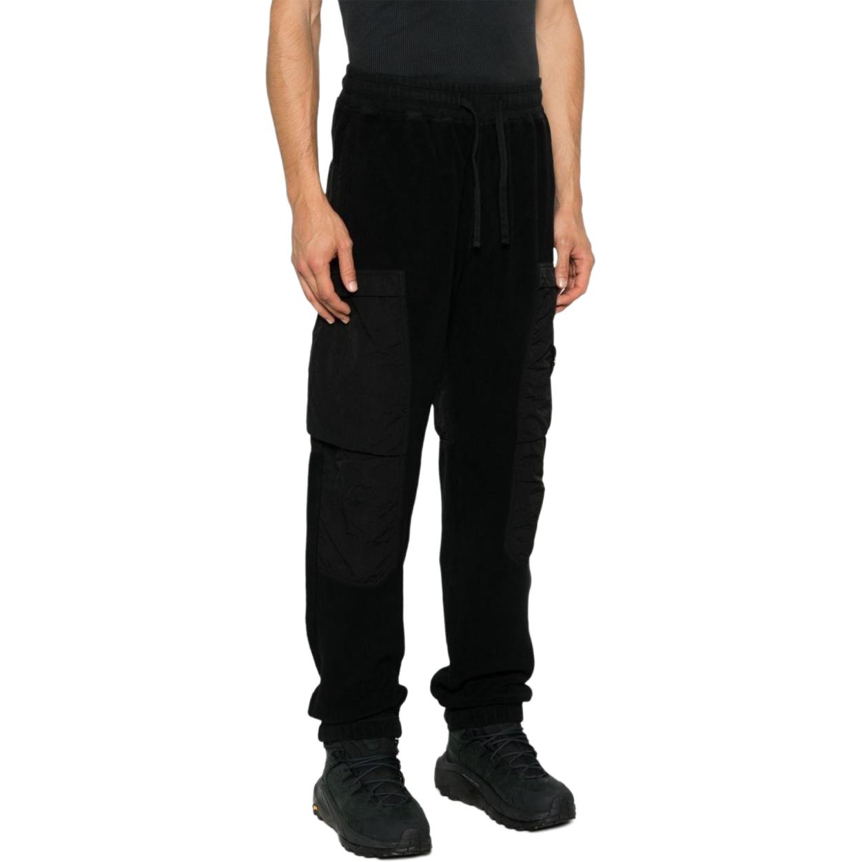 STONE ISLAND  Black Relaxed Tapered Casual Pants with Zipper 811562753-V0029 圖 5