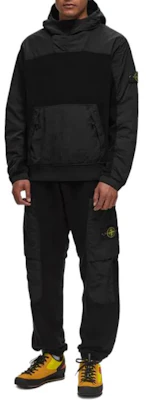 STONE ISLAND 黑色拉链休闲裤宽松锥形裤 811562753-V0029 Details for STONE ISLAND 黑色拉链休闲裤宽松锥形裤 811562753-V0029