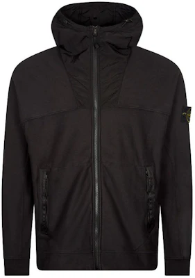 STONE ISLAND 黑色連帽修身長袖外套 801560354-v0029 Buy STONE ISLAND 黑色連帽修身長袖外套 801560354-v0029