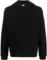 STONE ISLAND Black Solid Color Hoodie Long Sleeve Pullover Sweatshirt 791561720-V0029 STONE ISLAND Black Solid Color Hoodie Long Sleeve Pullover Sweatshirt 791561720-V0029