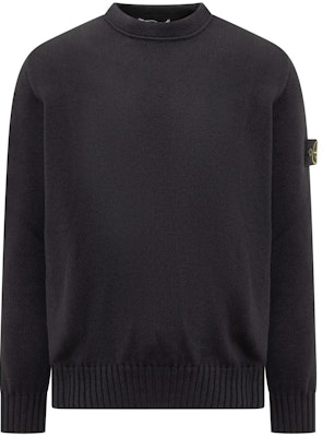 STONE ISLAND 黑色純色針織圓領毛衣 7915506A2-V0020 Order STONE ISLAND 黑色純色針織圓領毛衣 7915506A2-V0020