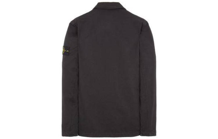 STONE ISLAND  Black Solid Single-Breasted Multi-Pocket Long Sleeve Jacket 791510414-V0029 圖 2