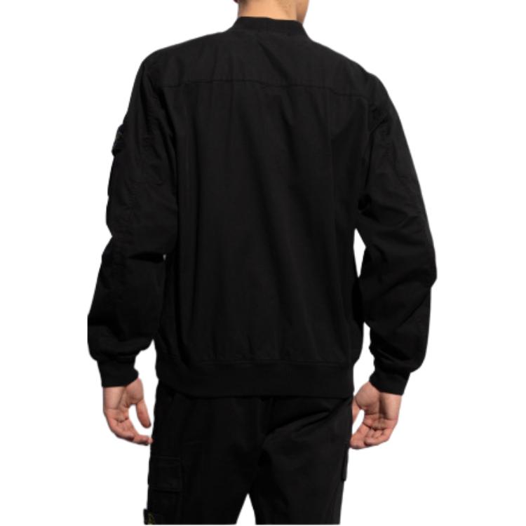STONE ISLAND  Black Solid Zipper Jacket Long Sleeve Outerwear 801542510-V0029 圖 5