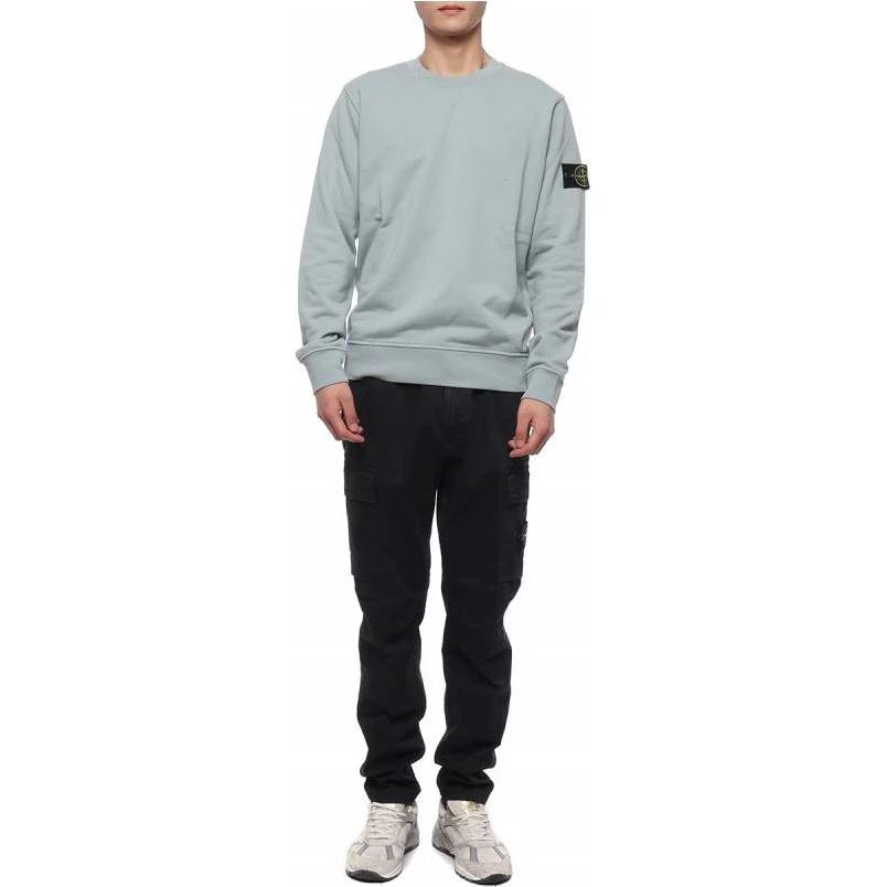 STONE ISLAND  Black Straight-Cut Mid-Waist Casual Pants. 101530404-A0129 圖 3