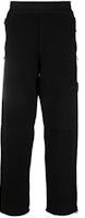 STONE ISLAND Black Straight-Leg Drawstring Elastic Waist Casual Pants 791560854-V0029 STONE ISLAND Black Straight-Leg Drawstring Elastic Waist Casual Pants 791560854-V0029