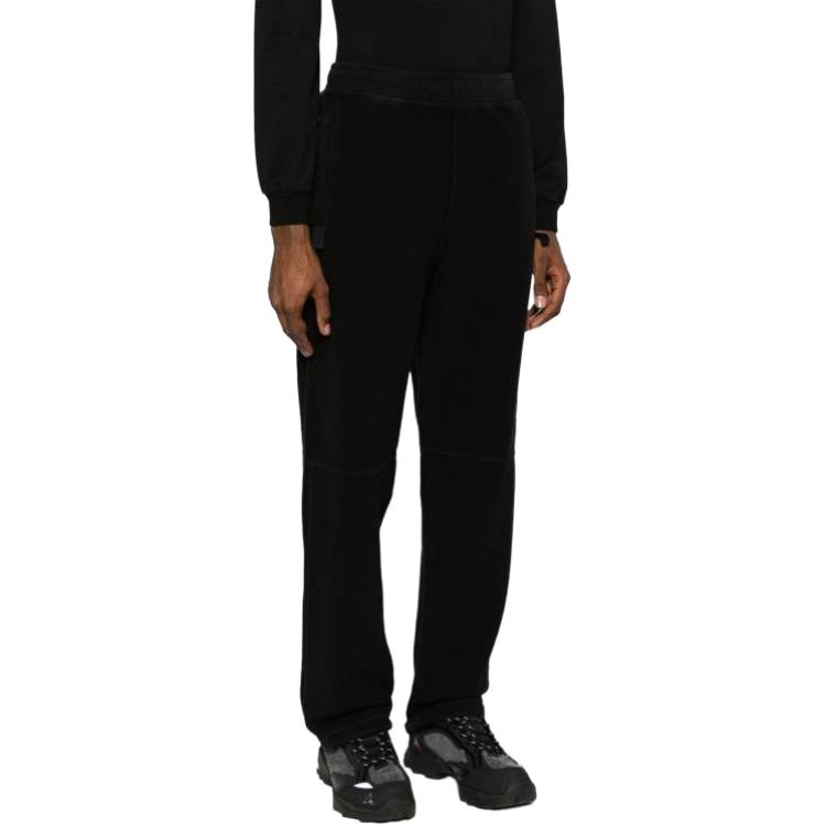 Purchase STONE ISLAND Seluar Kasual Hitam Lurus dengan Pinggang Elastik dan Tali Serut. 791560854-V0029