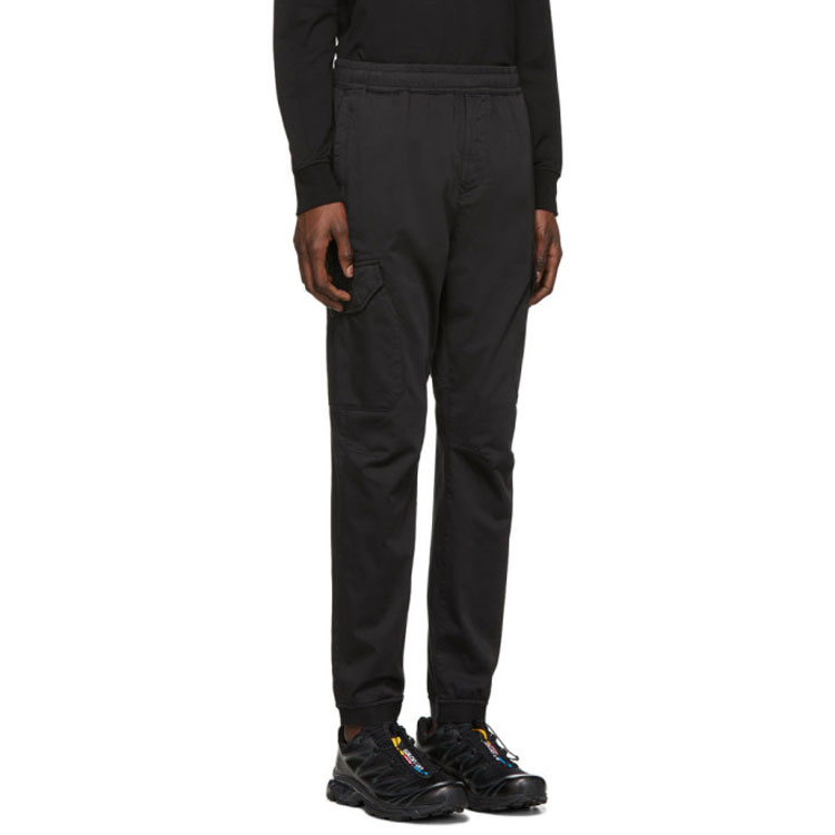 Details for Stone Island 黑色修身工裝休閒運動長褲 721531409-V0029