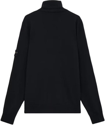STONE ISLAND 黑色高領毛衣 徽標刺繡款式 8115525C4-A0029 Lookbook STONE ISLAND 黑色高領毛衣 徽標刺繡款式 8115525C4-A0029